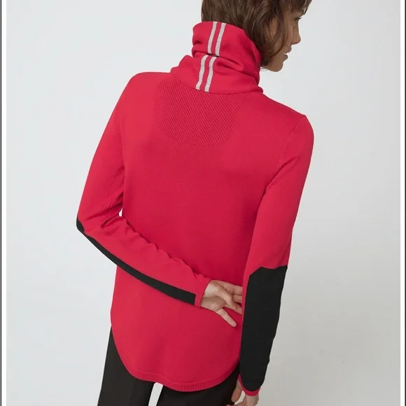 NWT - Canada Goose Fairhaven ¼ Zip Sweater Size Small - Red - Picture 3 of 8